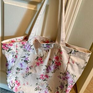 GAP Floral LoveShackFancy Tote Bag - Cream, Pink and Purple